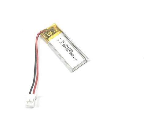 โพลีเมอร์ลิตีโออน 401230 110mAh 3.7V พร้อมเครื่องเชื่อม PHR-2 และ PCB (อุณหภูมิการทํางานคือ -20...+60°C)