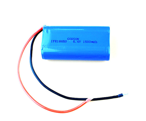 ไฟออกฉุกเฉิน LiFePO4 แบตเตอรี่ 18650 1500mAh 6.4V สําหรับแสงฉุกเฉินและไฟฟ้า