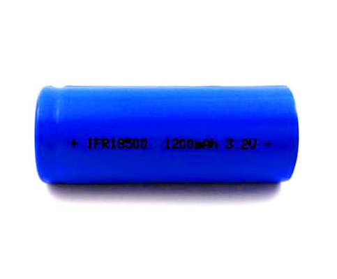 เซลล์ LiFePO4 ทรงกระบอกออกจากชุดแบตเตอรี่ไฟ 18500 3.2V 1200mAh
