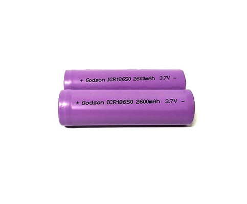 2600mAh 3.7V ไฟฉุกเฉินแบตเตอรี่ลิเธียม ICR18650 รอบ 2000 รอบ