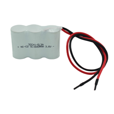 SC ไฟฉุกเฉินแบตเตอรี่ Ni Cd 1600mAh 3.6V Stick Type