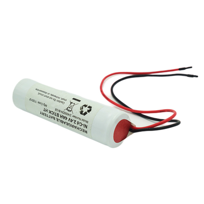 Ni Cd D4000mah แบตเตอรี่ 2.4 วอลท์ออกแสงชนิดไม้กับ PVC ขาว