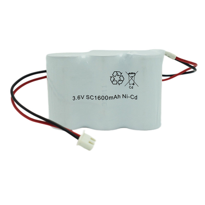 แบตเตอรี่ไฟทางออกฉุกเฉิน 1600mah ชาร์จใหม่ได้ 3.6V 0.1C Charge