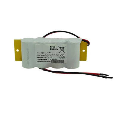 4.8 โวลต์ C2500mah Ni Cd ไฟฉุกเฉินทางออกแบตเตอรี่ Stick Type