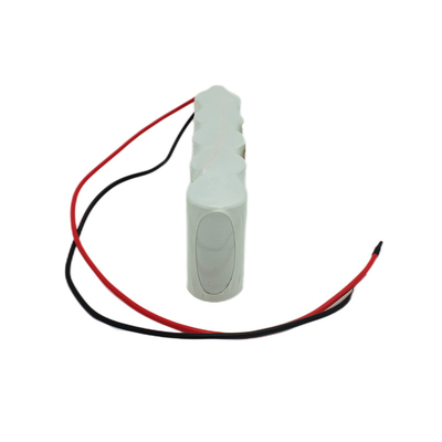 แบตเตอรี่ไฟทางออกฉุกเฉินเคียงข้างกันแพ็ค 6.0 โวลต์ C2500mAh NiCd