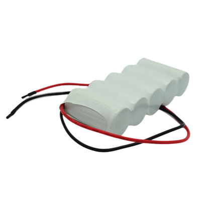 C2500mAh NiCd 6.0V ชุดแบตเตอรี่เซลล์แบบชาร์จได้อายุการใช้งาน 5 ปี