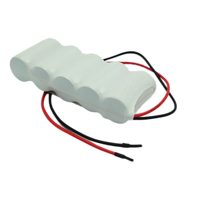 C2500mAh NiCd 6.0V ชุดแบตเตอรี่เซลล์แบบชาร์จได้อายุการใช้งาน 5 ปี