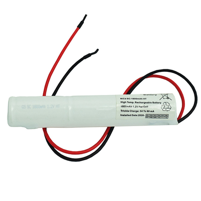 SC1800mAh 3.6Volt Nickel Cadmium Battery Pack อายุการใช้งาน 500 ครั้ง