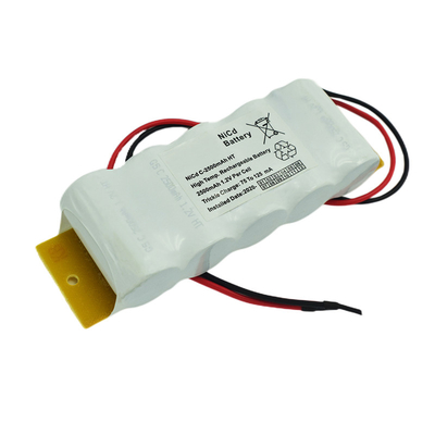 ป้ายทางออกฉุกเฉิน OEM 3.6V เปลี่ยนแบตเตอรี่ NiCd PVC Jacket