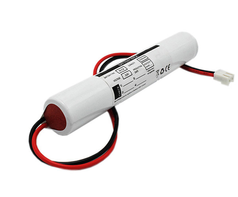 3.6V ไฟฉุกเฉินแบตเตอรี่ Ni Cd 2500mAh 500 รอบรอบ
