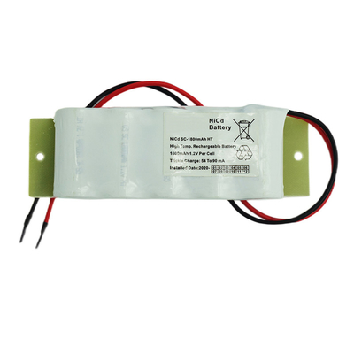 6.0V ไฟฉุกเฉินแบตเตอรี่ Ni Cd 1800mAh 500 รอบรอบ
