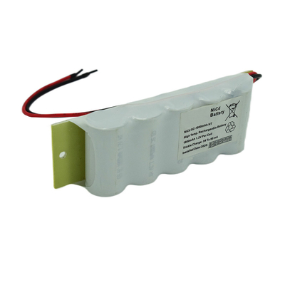 6.0V ไฟฉุกเฉินแบตเตอรี่ Ni Cd 1800mAh 500 รอบรอบ