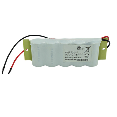 SC1800mah ป้ายทางออกฉุกเฉินแบตเตอรี่ 6.0v Ni Cd Battery Pack