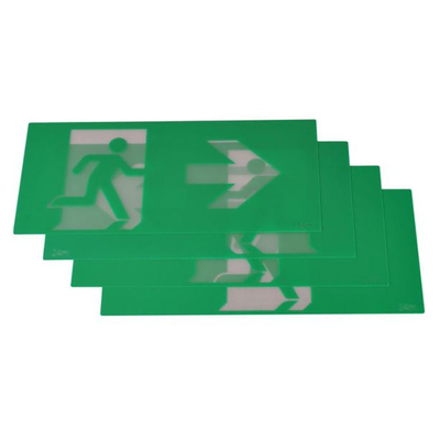 60Hz แบตเตอรี่ลิเธียมไอออนไฟฉุกเฉิน LED Quick Fit Exit Box สีขาว 4W 60lm EGS4QLiA
