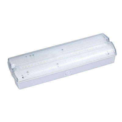 ไฟฉุกเฉินแบตเตอรี่ลิเธียมไอออน 60Hz LED แผงกั้นสีขาว 4W 150lm ติดตั้งบนเพดาน