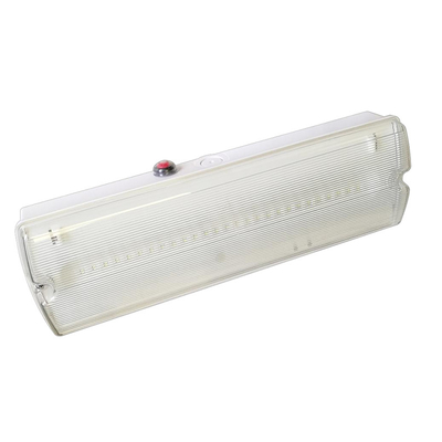 ไฟฉุกเฉินแบตเตอรี่ลิเธียมไอออน 60Hz LED แผงกั้นสีขาว 4W 150lm ติดตั้งบนเพดาน