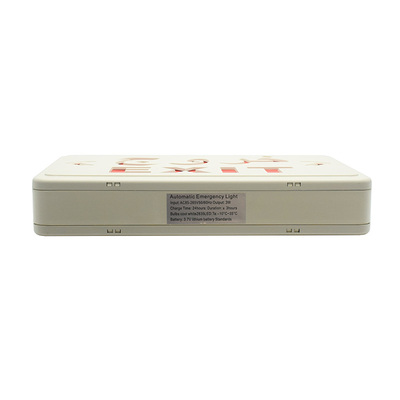 ไฟฉุกเฉินแบตเตอรี่ลิเธียมไอออน 60Hz LED แผงกั้นสีขาว 3W 300lm ติดตั้งบนเพดาน