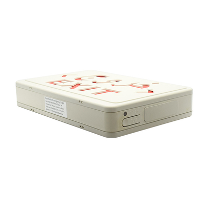 ป้ายทางออกฉุกเฉิน ABS PC สีแดง LED AC220V 50Hz พร้อมแบตเตอรี่ลิเธียม