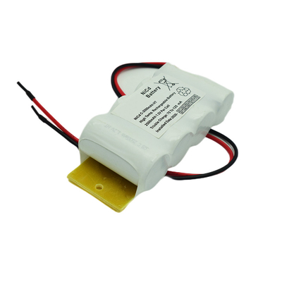 ชุดแบตเตอรี่แบบชาร์จ NiCd 4.8V C2500mAh สำหรับไฟฉุกเฉิน