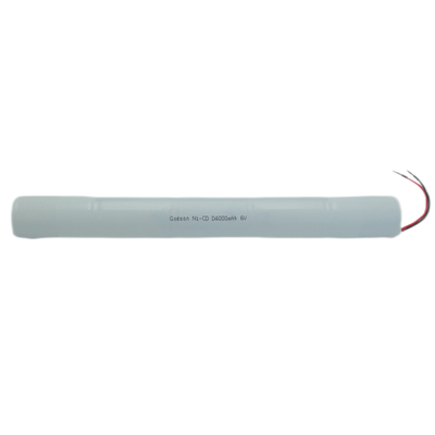 NiCd D4000mAh 6.0V แบตเตอรี่สํารองสําหรับไฟฉุกเฉิน
