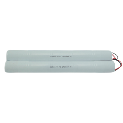 NiCd D4000mAh 6.0V แบตเตอรี่สํารองสําหรับไฟฉุกเฉิน
