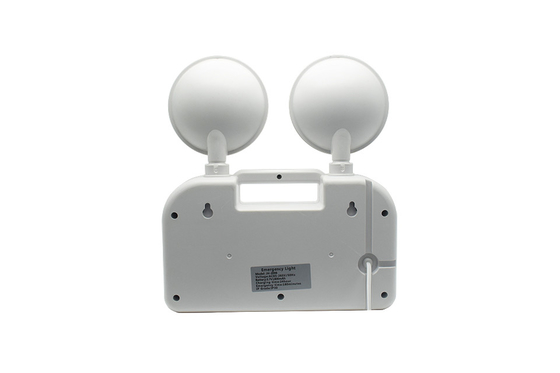 ระยะเวลา 3 ชั่วโมง ไฟฉุกเฉิน Twin Head 6W AC 85-265V ABS