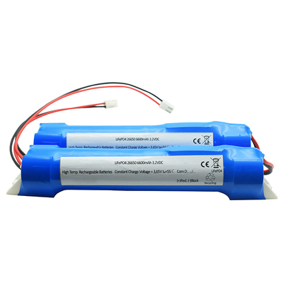 26650 6600mAh แบตเตอรี่ชนิดสติ๊ก 3.2 โวลต์ LiFePO4 พร้อมโมดูลติดด้าน