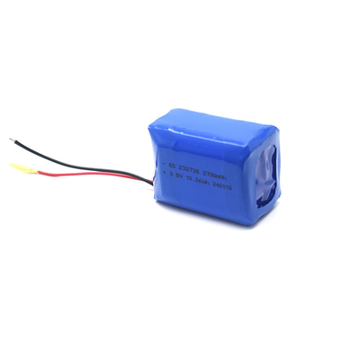 โพลีเมอร์ไอออนลิตีโอ 232738 2700mAh 3.8V กับ PCB และ UL1571 24AWG RED&amp;BLACK
