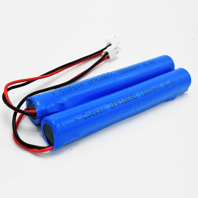 IFR 1600mAh 6.4 วอลต์ 18650 LiFePO4 แบตเตอรี่ชนิดสติ๊ก