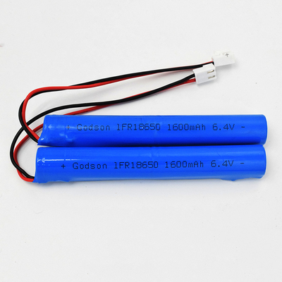 IFR 1600mAh 6.4 วอลต์ 18650 LiFePO4 แบตเตอรี่ชนิดสติ๊ก