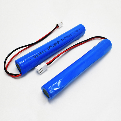 IFR 1600mAh 6.4 วอลต์ 18650 LiFePO4 แบตเตอรี่ชนิดสติ๊ก