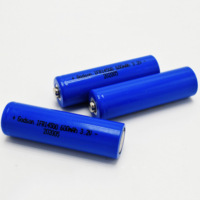 14500 600mAh แบตเตอรี่ LiFePO4 3.2V สําหรับไฟฉุกเฉินและป้ายทางออก