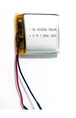 โพลีเมอร์ลิตยอน 603030 500mAh 3.7V ด้วย PCM