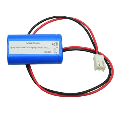 IFR 1200mAh 3.2 วอลต์ AA 14500 LiFePO4 แบบแบตเตอรี่ระดับอุณหภูมิสูง
