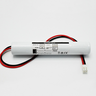 3แบตเตอรี่ Ni-CD ขนาด.6V 2500mAh สําหรับแสงสว่างฉุกเฉิน ที่มีประหยัดสูง