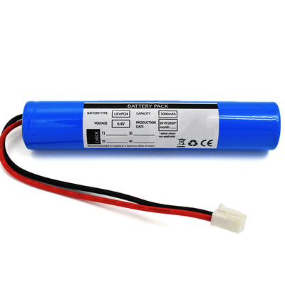 ประเภทสติ๊ก LiFePO4 แบตเตอรี่ 3000mAh 6.4 วอลต์ การใช้แสงอาทิตย์ฉุกเฉิน