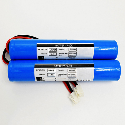 ประเภทสติ๊ก LiFePO4 แบตเตอรี่ 3000mAh 6.4 วอลต์ การใช้แสงอาทิตย์ฉุกเฉิน
