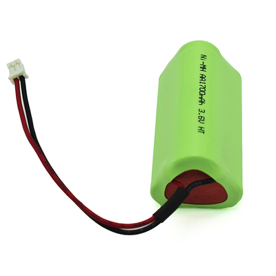 OEM PVC 3.6V Ni-Mh AA1700mAh แบตเตอรี่ชาร์จใหม่ความร้อนสูง
