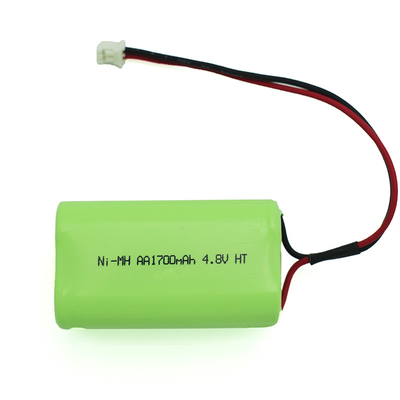 4S1P 4.8V Ni-Mh AA 1700mAh แบตเตอรี่ชาร์จใหม่ความร้อนสูง OEM PVC