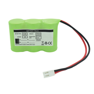 3S1P Side By Side ประเภท 3.6V Ni-Mh C4700mAh แบตเตอรี่ชาร์จได้สูง OEM PVC