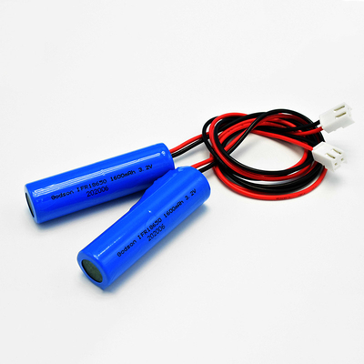 แบบเดียว IFR 18650*1 เซลล์ด้วย PCM 1.6Ah 3.2V LiFePO4 แบตเตอรี่กระบอก