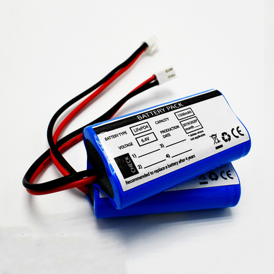 OEM 9.6Wh LiFePO4 18650*2 เซลล์ 1.5Ah 6.4V แบตเตอรี่คุณภาพ