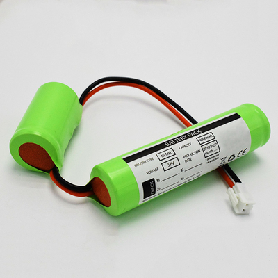 0.1C ชาร์จใหม่ได้ 3.6 V Ni Mh ชุดแบตเตอรี่ C4000mAh 500 รอบรอบ