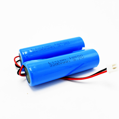 แบตเตอรี่ลิเธียมแบบชาร์จไฟฉุกเฉิน 3.7 V ICR18650 3200mAh