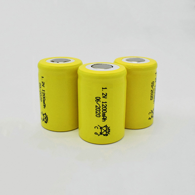 เซลล์แบตเตอรี่นิกเกิลแคดเมียม 1200mAh 1.2 V สำหรับไฟฉุกเฉิน