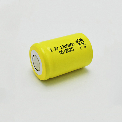 เซลล์แบตเตอรี่นิกเกิลแคดเมียม 1200mAh 1.2 V สำหรับไฟฉุกเฉิน
