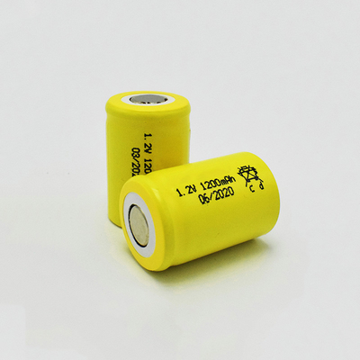 เซลล์แบตเตอรี่นิกเกิลแคดเมียม 1200mAh 1.2 V สำหรับไฟฉุกเฉิน
