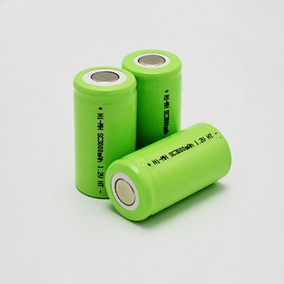 SC 3000 MAh แบตเตอรี่ HT NiMh เซลล์ 1.2V 0.1C ค่ามาตรฐาน
