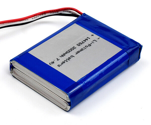 แบตเตอรี่ลิเธียมโพลิเมอร์ 7.4 V Li Ion Battery 144765 75g 2000mAh Cells