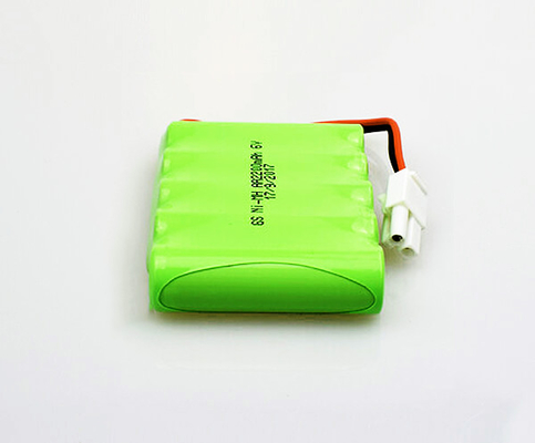 แบตเตอรี่ไฟทางออกฉุกเฉิน AA แบบชาร์จได้ NiMH 2200mAh 6.0V